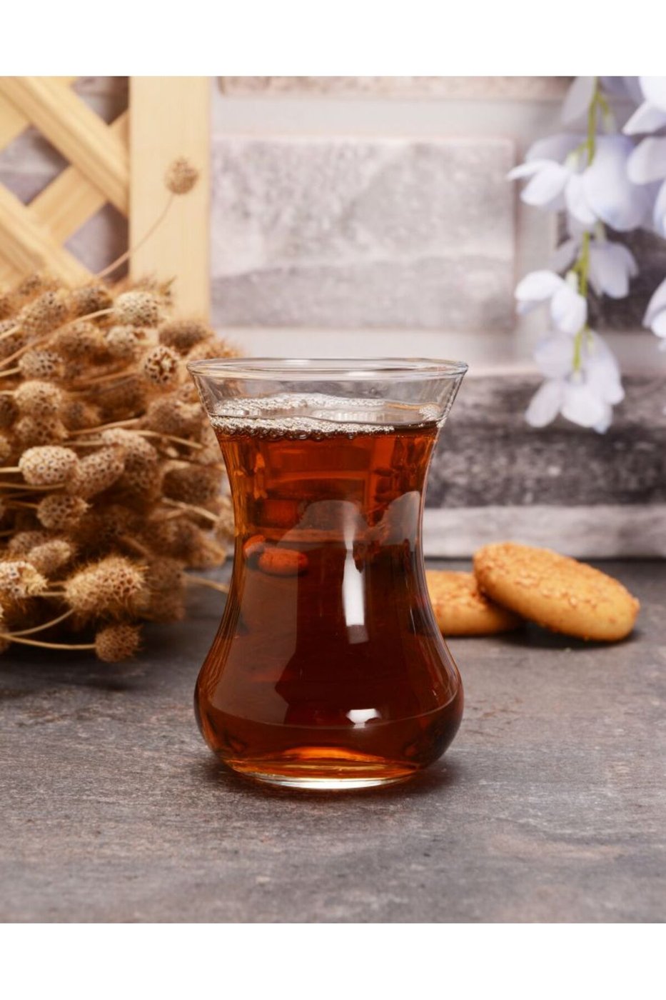 PAŞABAHÇE VEFA İNCE BELLİ ÇAY BARDAĞI – görsel 2