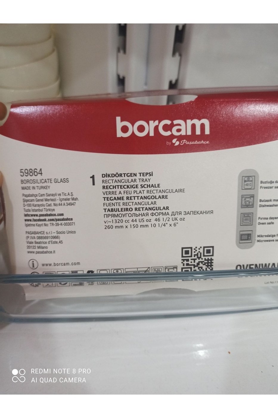 Borcam Baton Dikdörtgen Midi Fırın Kek Kalıbı 1120 cc – görsel 2