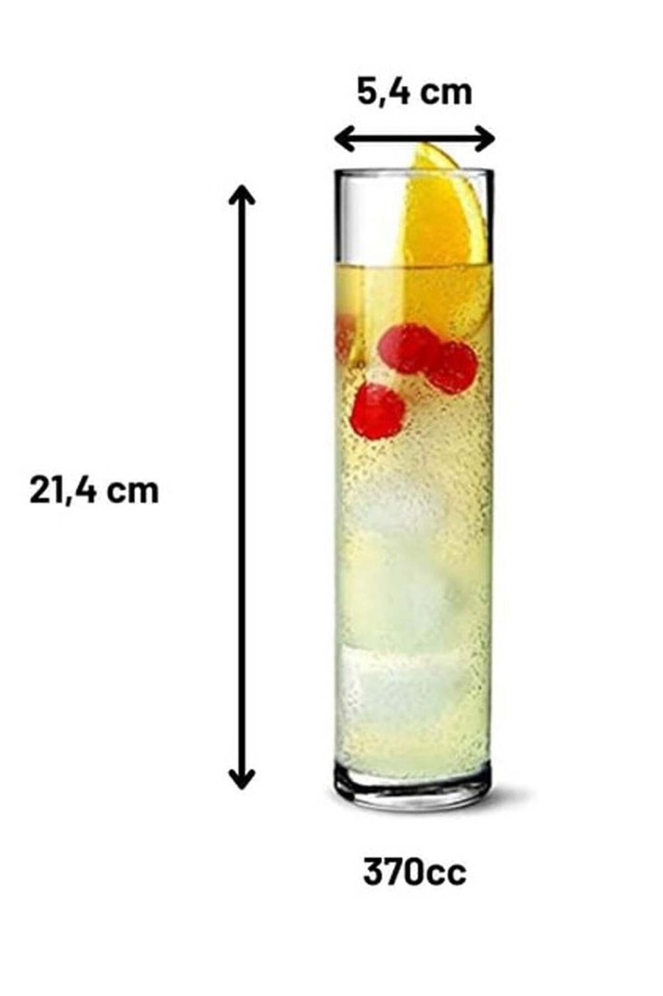 Pub Uzun Kokteyl ve Bira Bardağı 370cc – görsel 3