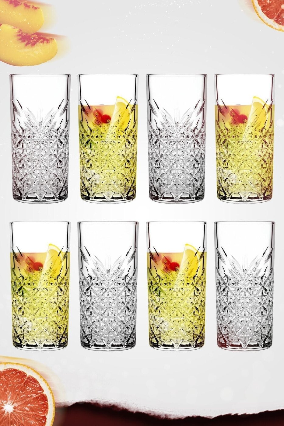 Timeless Sangria / Mojito Keyfi Uzun Kokteyl Bardağı 450 Cc – görsel 1