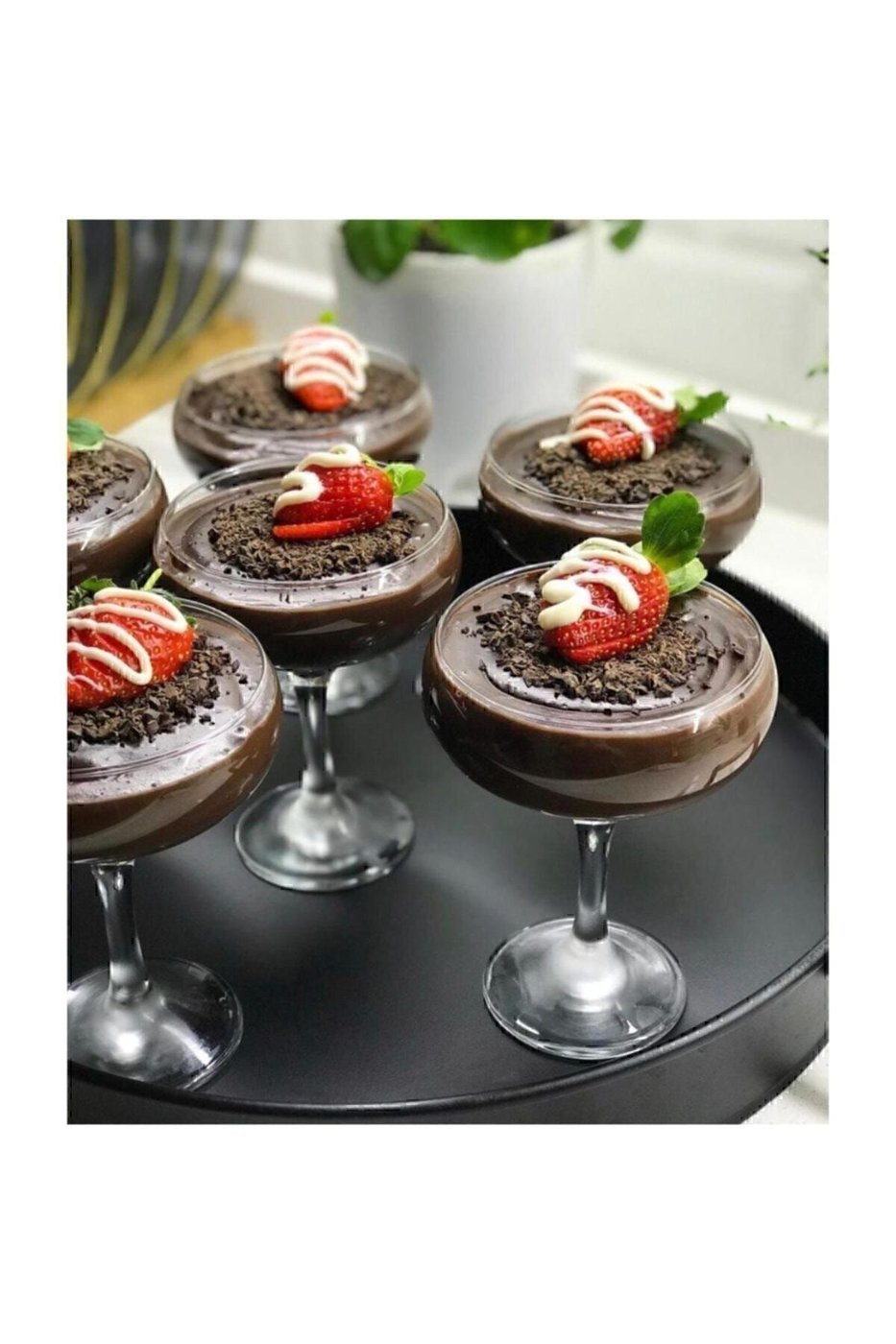 Cup Cam Sunumluk Ayaklı . 13cm Yüksekliği, Çapı 8.5cmdir – görsel 1