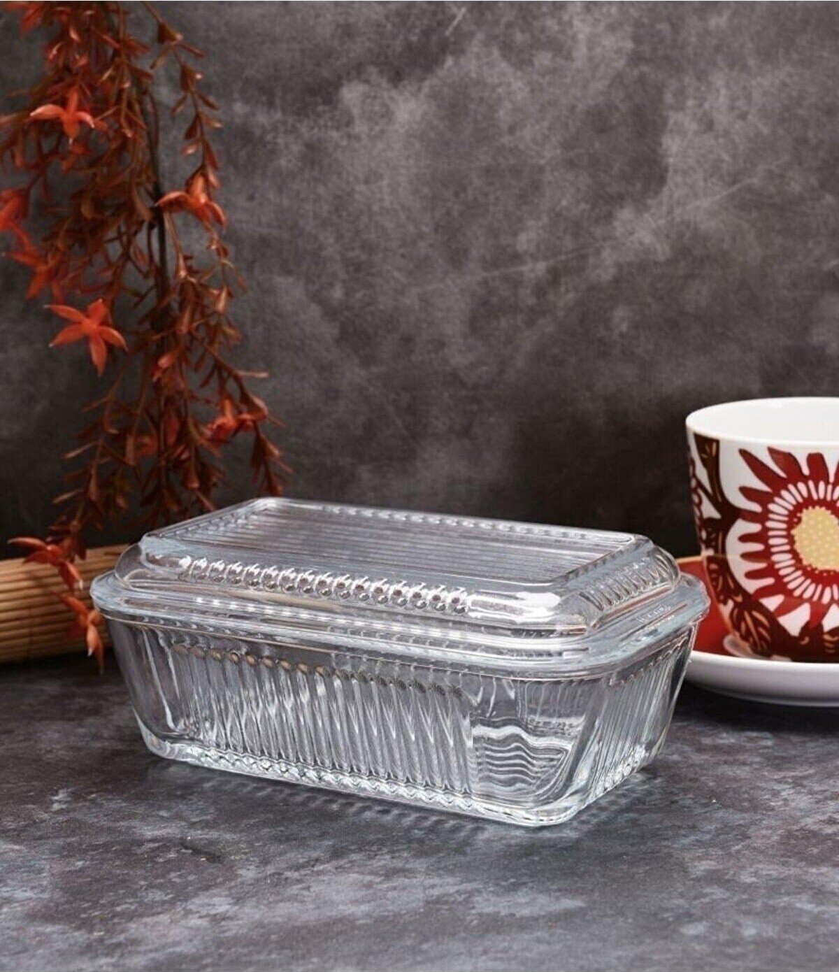 Paşabahçe Kapaklı Cam Tereyağlık – görsel 5