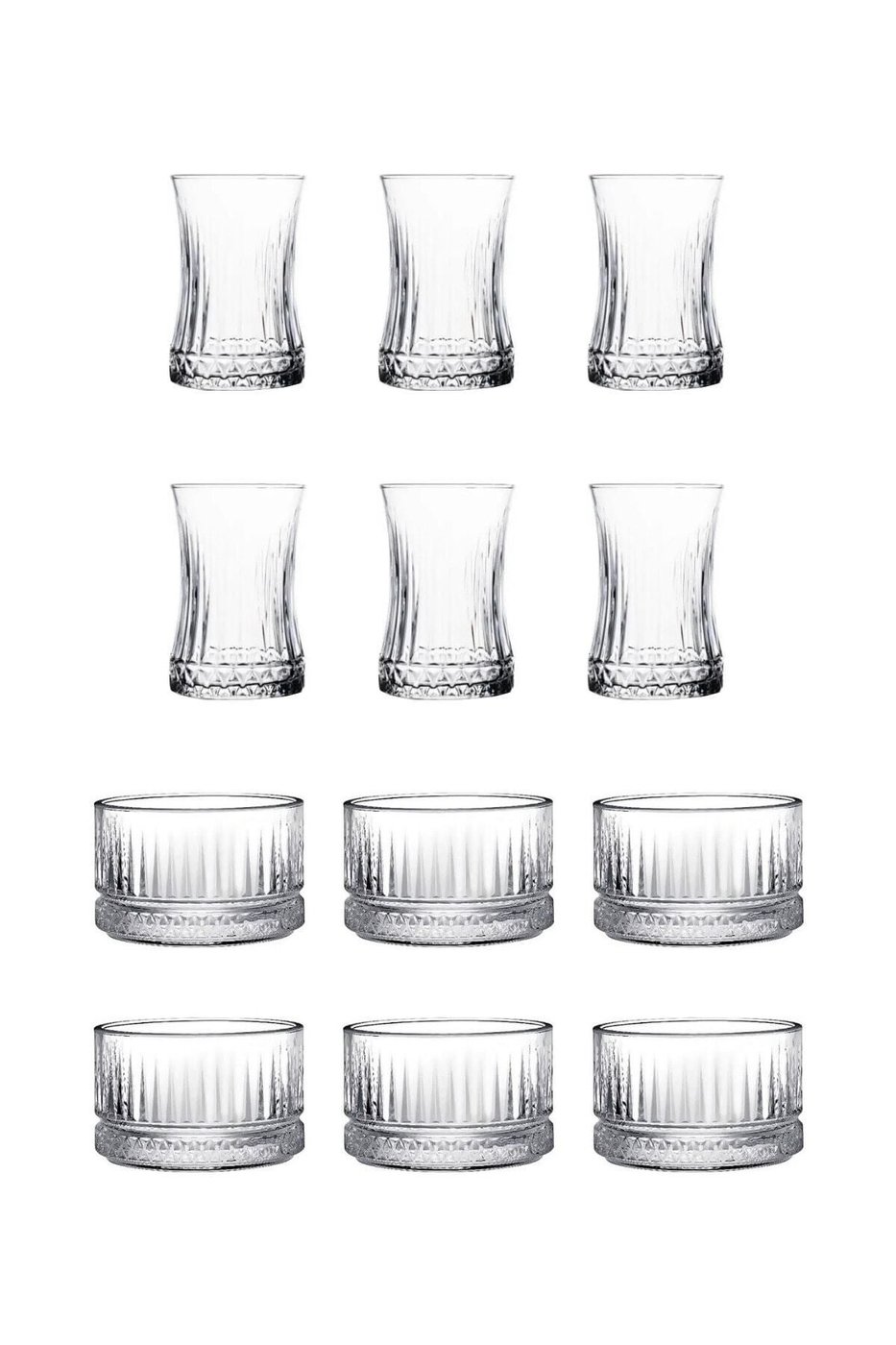 Elysia 12 Parça Çay Seti (6 Bardak & 6 Kase) – görsel 1