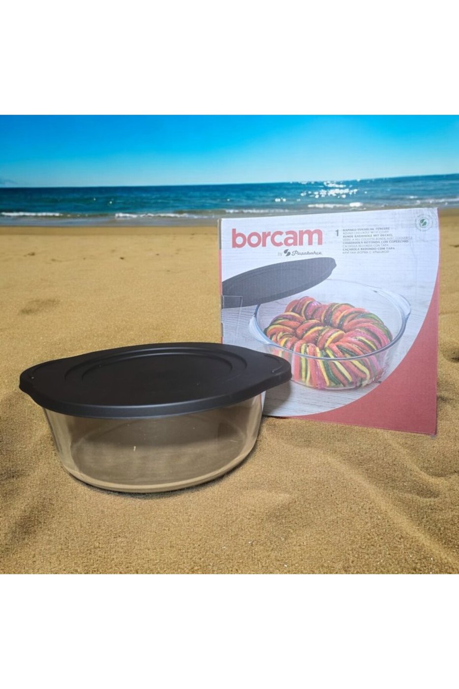 BORCAM YUVARLAK SİYAH KAPAKLI 2100cc – görsel 1