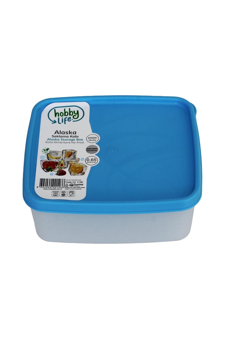 Alaska Nofrost Saklama Kabı 0.65 Litre Tekli ( 20 Dereceye Dayanıklı ) – görsel 1
