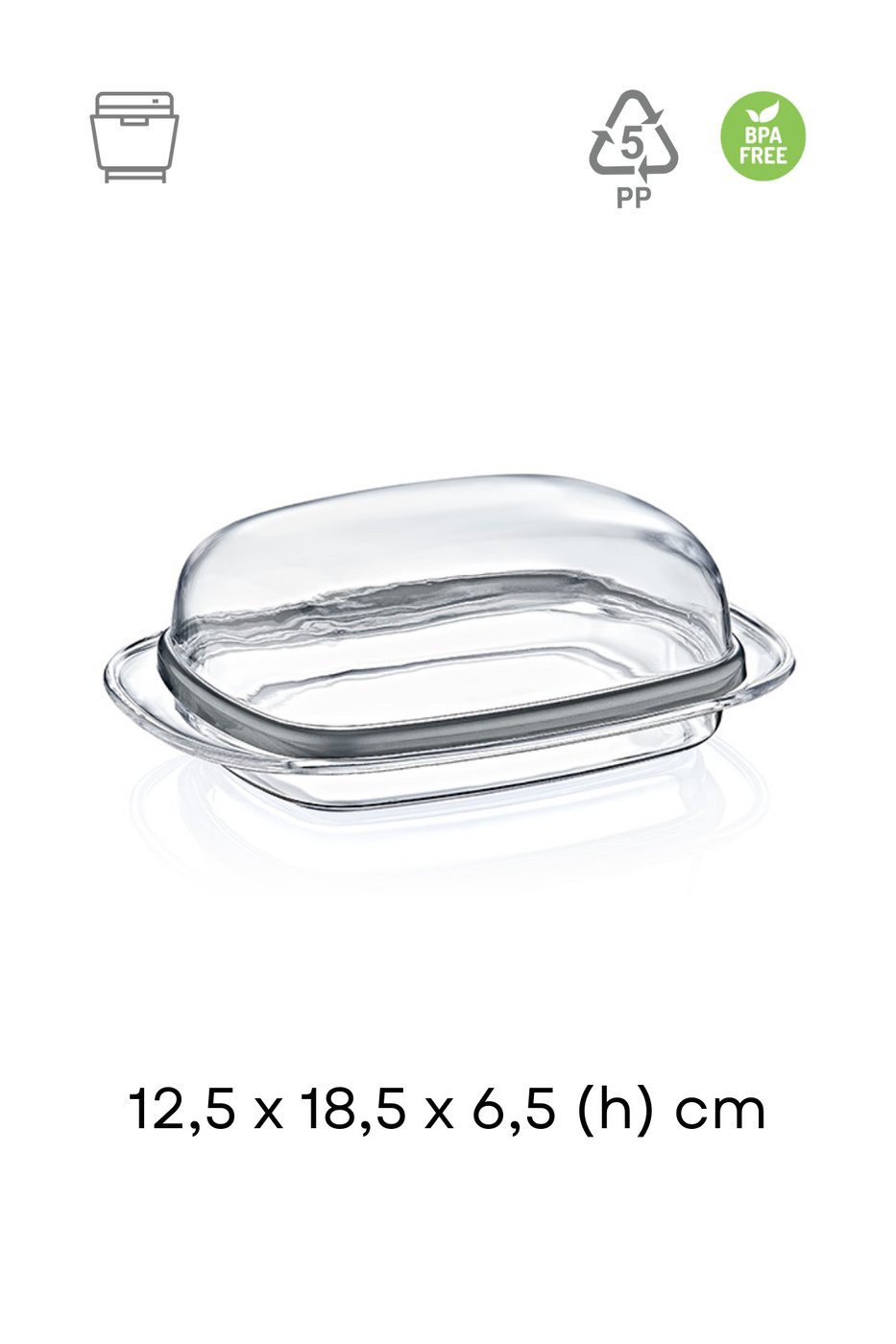 Şeffaf Tereyağlık Ve Peynirlik (5pp Plastik) – görsel 2