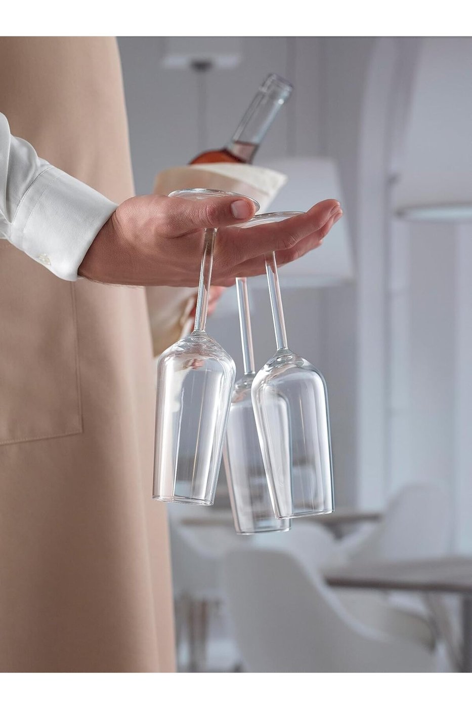 ALLEGRA GLASS CHAMPAGNE STEMWARE 6 PCSSET – görsel 2