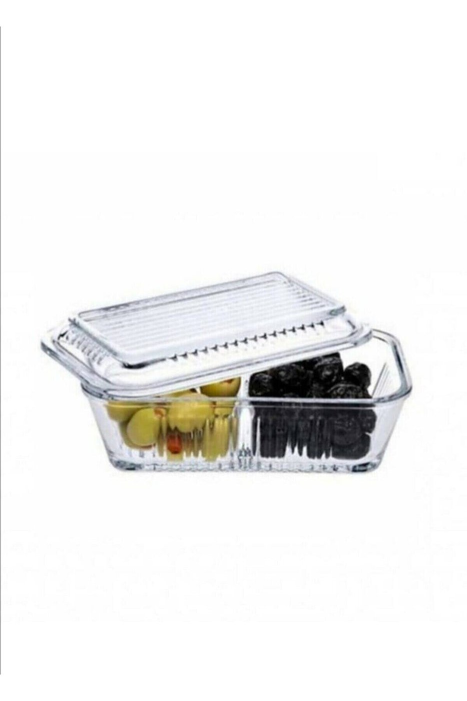 Frigo Bölmeli Saklama Kabı, Reçellik, Ballık, Kahvaltılık + Baran Ahşap Bal Kaşığı (daldız) – görsel 3
