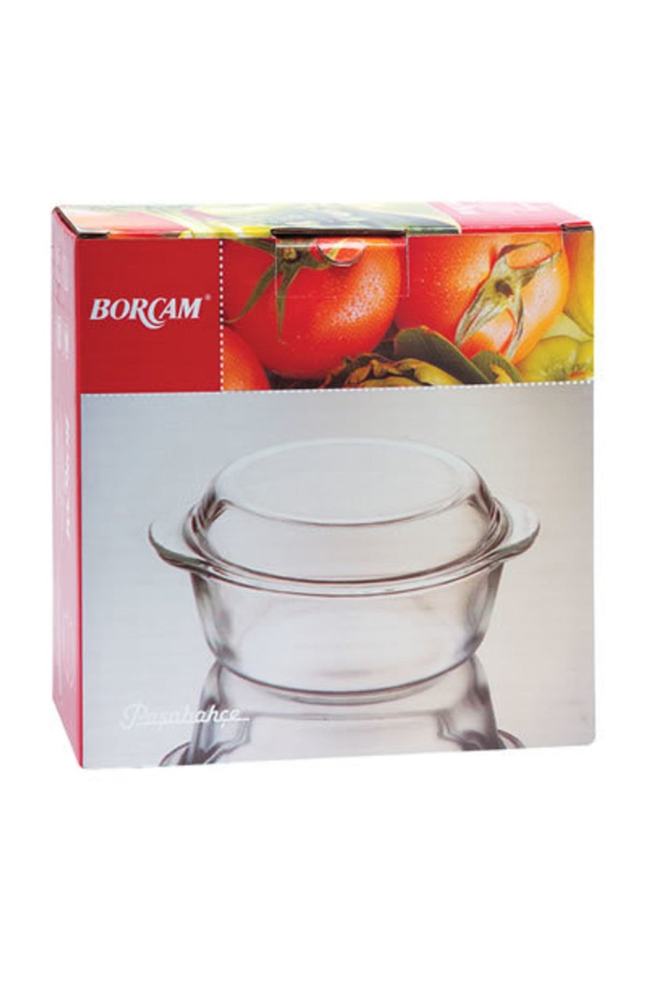 Kapaklı Yuvarlak Tencere Borcam 1,5 L – görsel 1
