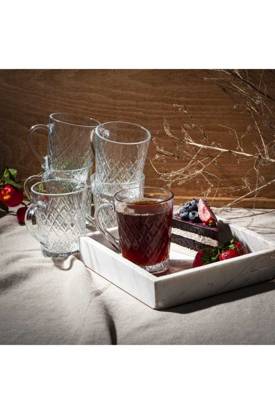 Ruby Kulplu Çay-kahve Kupası 260 Cc – görsel 2