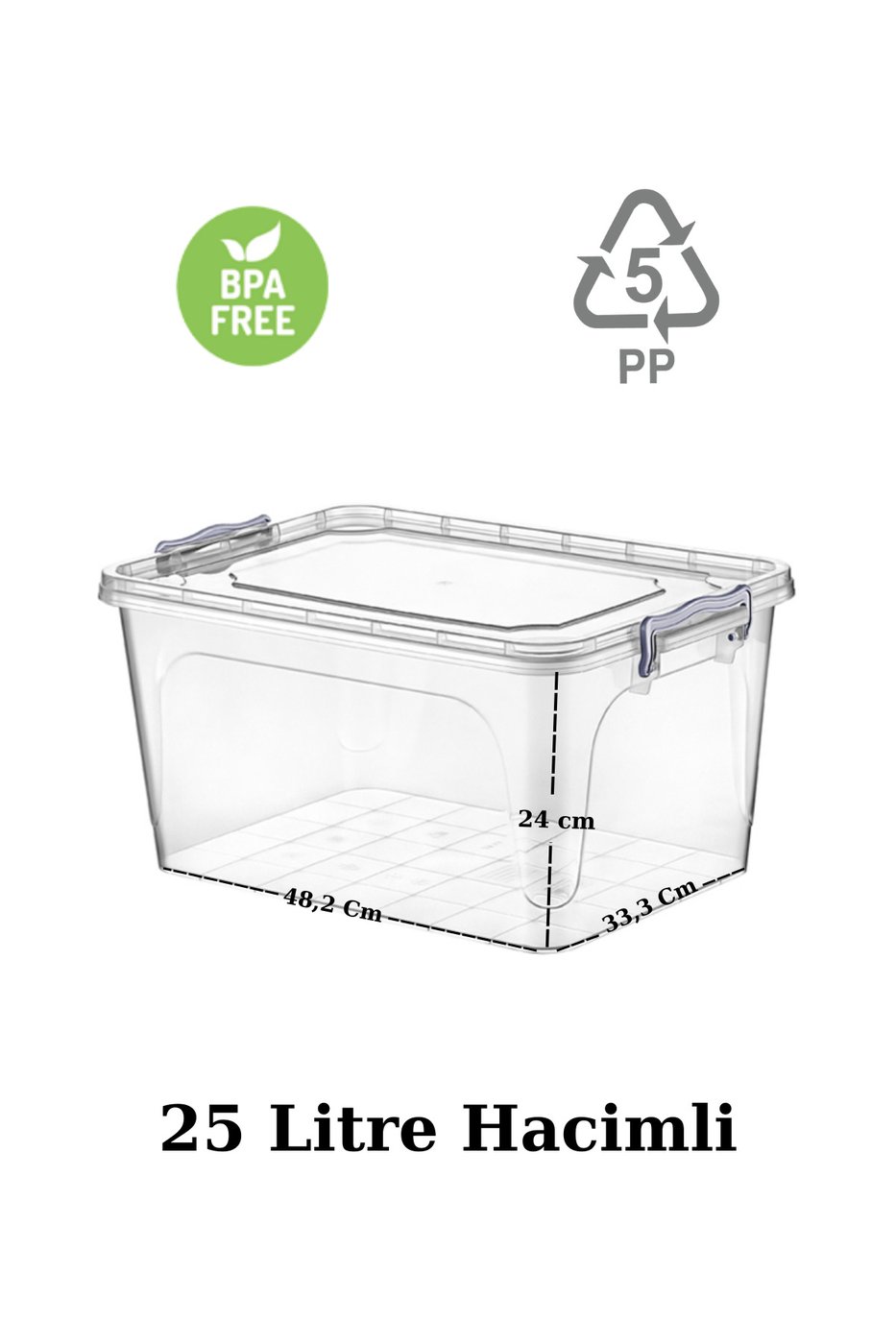 Multi Box 25 Lt Çok Amaçlı Plastik Saklama Kabı – görsel 2